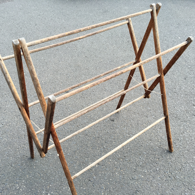 CLOTHES RACK, Timber Fold Out